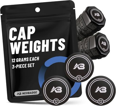 Pickleball Paddle Cap Weights – Weighted End Cap Counterbalance Set | Improves Balance, Control & Stability | Personalized Feel in Saudi Arabia