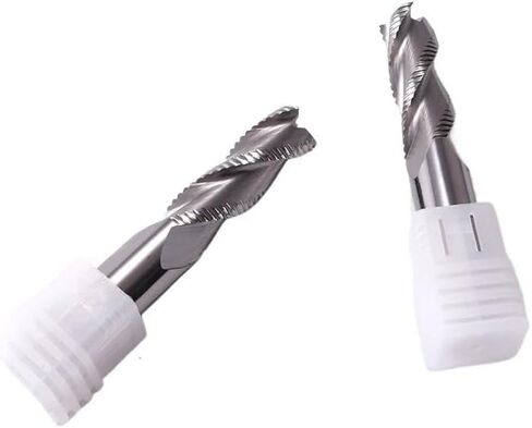 Carbide Roughing End Mill HRC55 3 Flutes Aluminum Milling Tools 4-12mm CNC Square Nose for Copper Cutting(D12x75L) in Saudi Arabia