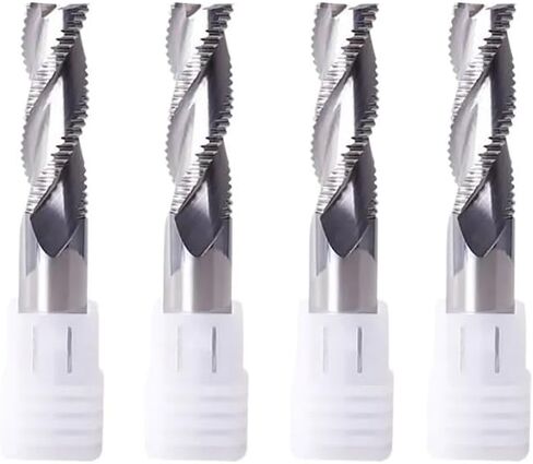 Carbide Roughing End Mill HRC55 3 Flutes Aluminum Milling Tools 4-12mm CNC Square Nose for Copper Cutting(D12x75L) in Saudi Arabia