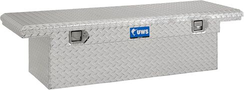 صندوق أدوات الشاحنة من الألومنيوم ذو الجدار الثقيل مقاس 54 بوصة UWS EC10101 مع غطاء منخفض وغطاء صلب in Kuwait