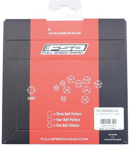 FSA Full Speed Ahead Pro Road Bicycle Chainring - 90x34T N11 WB024-370-0049002140 in Saudi Arabia