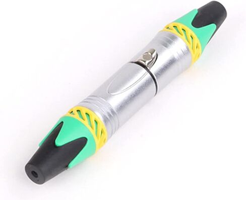 X L R Connector 3pin XLR Microphone M I C Male Plug Female Jack Adapter 6 Colors Available Cable Terminals Soldering 10Pcs(5xD1037-Orange) in Saudi Arabia