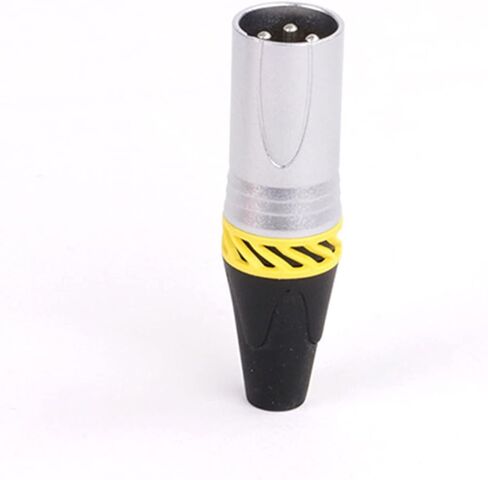 X L R Connector 3pin XLR Microphone M I C Male Plug Female Jack Adapter 6 Colors Available Cable Terminals Soldering 10Pcs(5xD1037-Orange) in Saudi Arabia