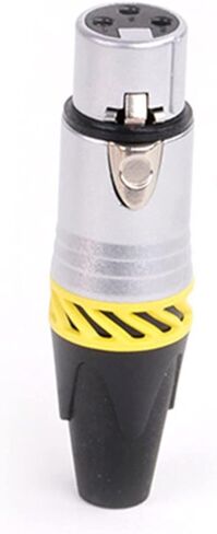 X L R Connector 3pin XLR Microphone M I C Male Plug Female Jack Adapter 6 Colors Available Cable Terminals Soldering 10Pcs(5xD1037-Orange) in Saudi Arabia