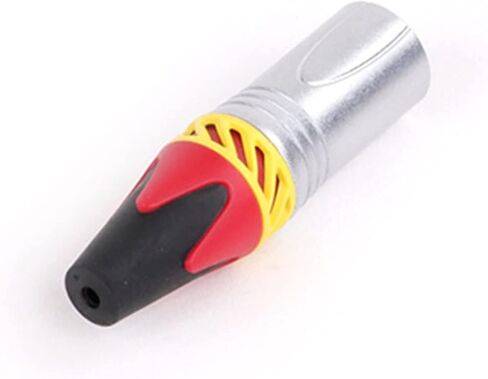 X L R Connector 3pin XLR Microphone M I C Male Plug Female Jack Adapter 6 Colors Available Cable Terminals Soldering 10Pcs(5xD1037-Orange) in Saudi Arabia