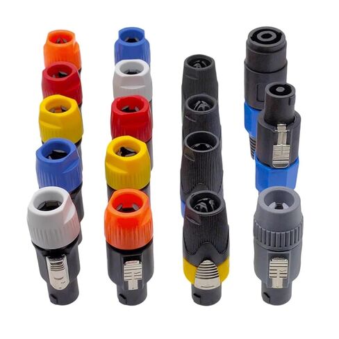 5PCS Speaker Powercon Connector 4 Core Professional Audio Power Speakon Connectors(Orange 5pcs) in Saudi Arabia