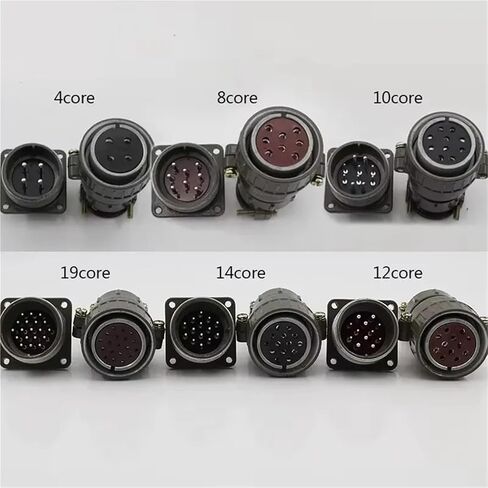 P32 Connectors 4, 8, 10, 12, 14, 19 Pins Mounting Dimensions 32 Mm 1Pcs(14 pins) in Saudi Arabia