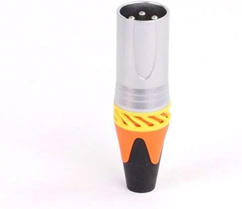 X L R Connector 3pin XLR Microphone M I C Male Plug Female Jack Adapter 6 Colors Available Cable Terminals Soldering 10Pcs(5xD1037-Orange) in Saudi Arabia