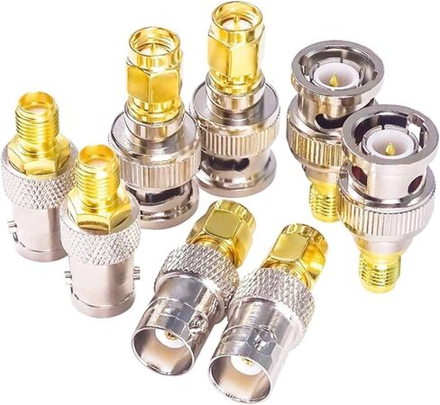 4 Types S M A to B N C Antenna Connector S M A Male Female to B N C Male Female RF Adapter Coax Coaxial 2Pcs(SMA J to BNC K-2pcs) in Saudi Arabia