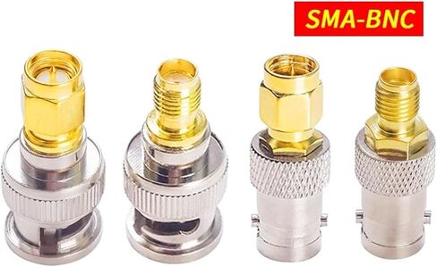 4 Types S M A to B N C Antenna Connector S M A Male Female to B N C Male Female RF Adapter Coax Coaxial 2Pcs(SMA J to BNC K-2pcs) in Saudi Arabia