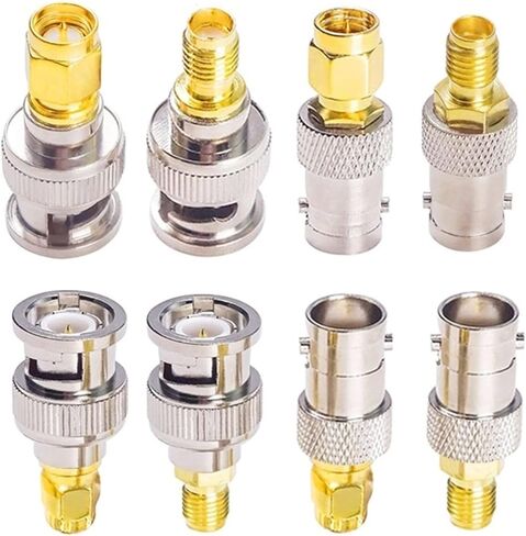 4 Types S M A to B N C Antenna Connector S M A Male Female to B N C Male Female RF Adapter Coax Coaxial 2Pcs(SMA J to BNC K-2pcs) in Saudi Arabia
