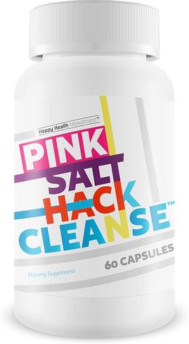 Pink Salt Hack Cleanse - تركيبة محسنة لتنظيف الملح الوردي - حبوب تنظيف الأمعاء النحيفة - تعزز الصحة العامة - حبوب التخلص من السموم العشبية - أفضل كبسولات تنظيف القولون لدينا مع البروبيوتيك in Kuwait
