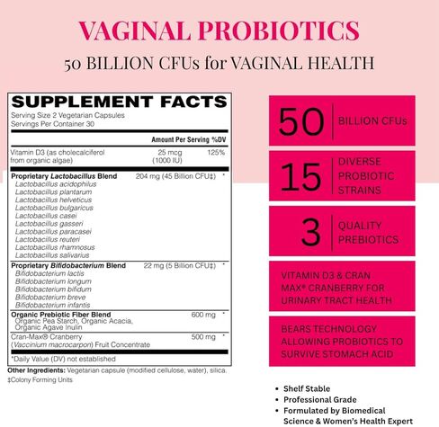 مع Clarity Pre/Probiotic مع دعم المهبل والبول in Saudi Arabia