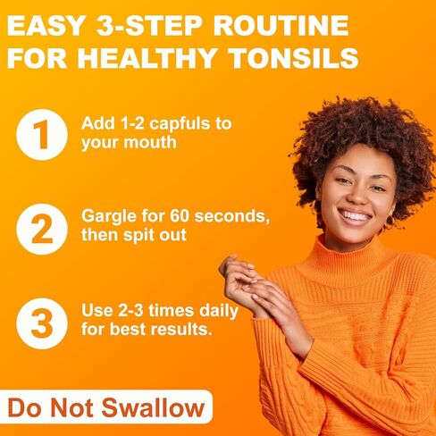 Tonsil Stone Mouthwash - Tonsil Rinse for Tonsil Stones to Soothe Tonsils, Improve Bad Breath, Relieve Dry Mouth, Mint Flavor 100ML in Saudi Arabia