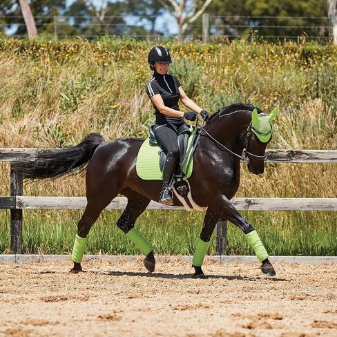 Weatherbeeta Prime Dressage Saddle Pad 1000745031 Lime Green Saddle Pad Size - Pony in Saudi Arabia