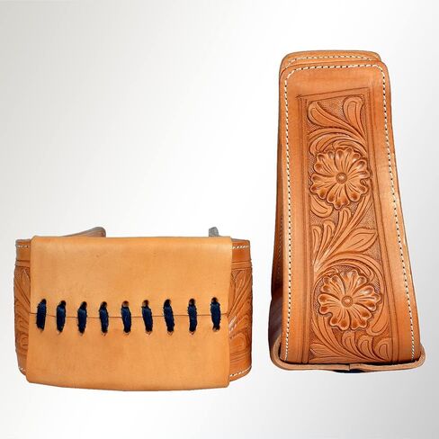 HILASON Horse Western Saddle Stirrup Leather Floral Stirrups Pair | for Barrel Racing Horses in Saudi Arabia