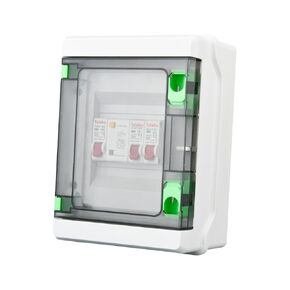HA 6 Way IP65 Weatherproof Circuit Breaker Panel with Clear Cover, Indoor/Outdoor Home, Garage, and Workshop Use in Saudi Arabia