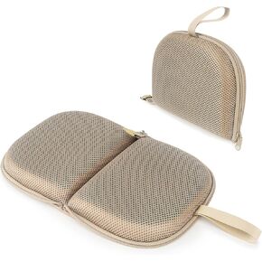 Foldable Cooling Gel Seat Cushion with Mesh Cover, Foldable Chair Cushion for Driving and Travel, Ventilative Mesh Cushion of Cooling Gel & Memory Foam for Fatigue Relief (1 in Black) in Saudi Arabia
