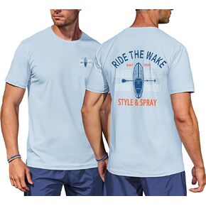 Men UPF 50+ Sun Protection Shirts Graphic Rash Guard Lightweight Tee for Swimming Fishing Athletic (S-XXL) in Saudi Arabia