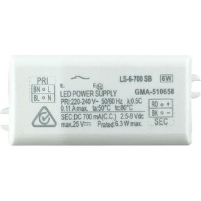 أضواء كاشفة LED مصباح سائق مصدر الطاقة LED10W2-4A إسقاط شعاع واحد (1-7 واط 700MA DC2.5-9V LS-6-700 SB) in Kuwait