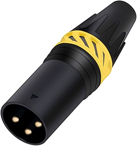 X L R Wire Connector 3pins Male Plug Female Socket for Audio Video Mic 1Pcs(1xM 3P Black) in Saudi Arabia