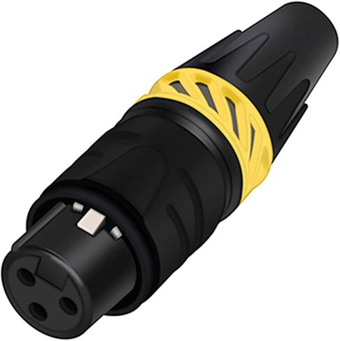 X L R Wire Connector 3pins Male Plug Female Socket for Audio Video Mic 1Pcs(1xM 3P Black) in Saudi Arabia