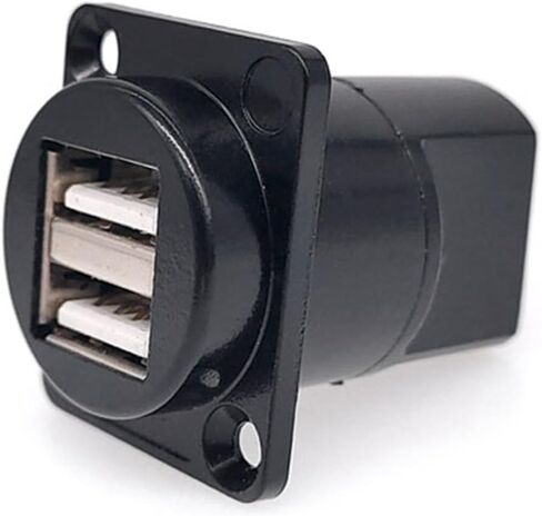 1 قطعة D نوع معدني مزدوج الصف مقبس USB أنثى إلى 2.0 3. لوحة موصل تركيب أسود (USB-3.0) in Kuwait