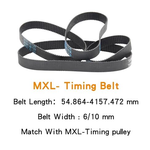 Transmission Belt 329.6MXL/330.4MXL/332MXL/344MXL/347.2MXL/352MXL/362MXL Rubber Pitch 2.032mm(329.6MXL (412 Teeth),6mm) in Saudi Arabia