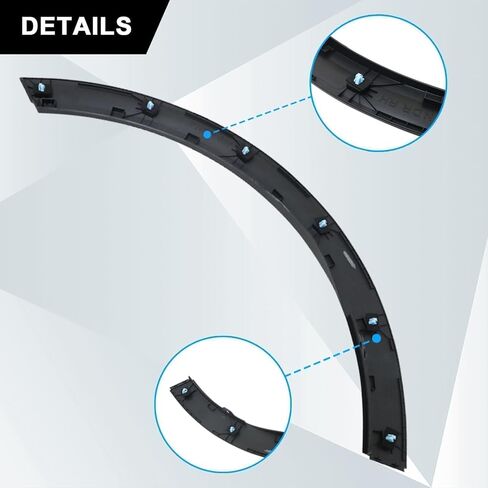 SecosAutoparts Fender Wheel Opening Molding Front Right Compatible with Kia Sportage 2017-2022 Replace# 87712D9000, 87712-D9000 Front Fender Wheel Opening Molding Passenger Side in Saudi Arabia