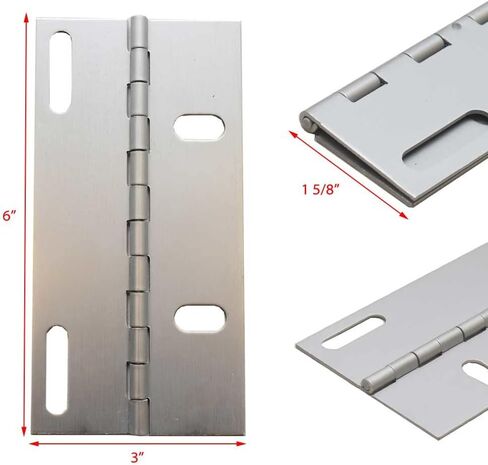 Boat Piano Hinge 18687 | 6 x 3 Inch Aluminum 16 Gauge in Saudi Arabia