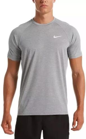 قميص Nike Essential للرجال قصير الأكمام للسباحة Hydroguard Dri-Fit مقاس XL كحلي in Kuwait