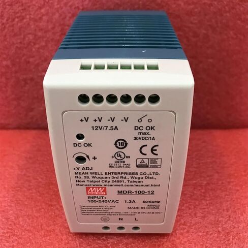 MDR-100-12 90 واط مخرج واحد مصدر طاقة السكك الحديدية الصناعية DIN MDR-100 12V 7.5A in Saudi Arabia