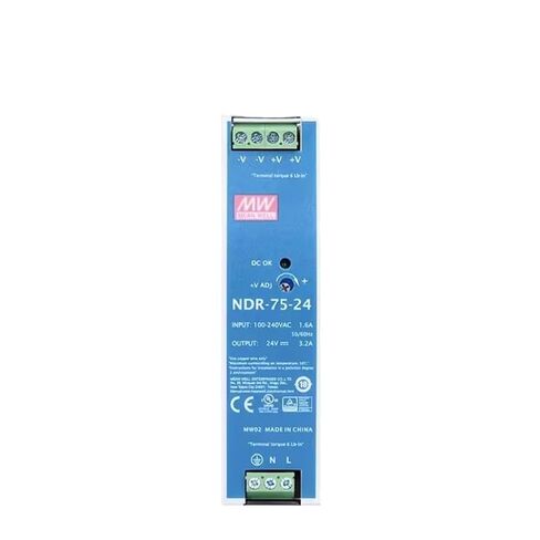 NDR-75-24 76.8 واط مخرج واحد DIN السكك الحديدية الصناعية NDR-75 24V 3.2A in Saudi Arabia