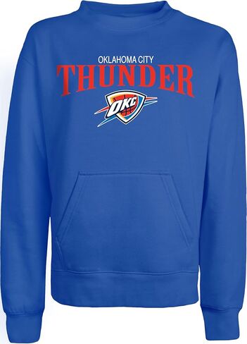 Blue 84 Women's NBA Officially Licensed Pocket Crewneck Sweatshirt Embroidery in Saudi Arabia