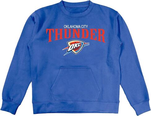 Blue 84 Women's NBA Officially Licensed Pocket Crewneck Sweatshirt Embroidery in Saudi Arabia