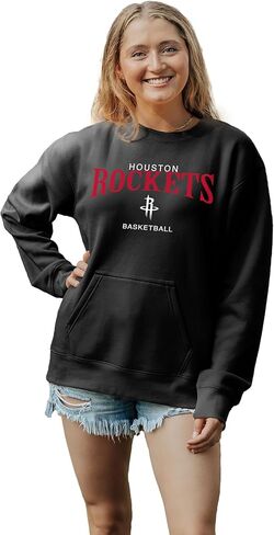 Blue 84 Women's NBA Officially Licensed Pocket Crewneck Sweatshirt Embroidery in Saudi Arabia