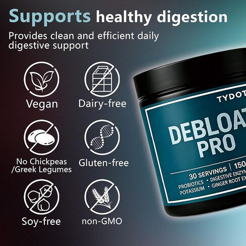 Debloat Pro, Contains Probiotics and Digestive Enzymes to Relieve Bloating, Supports Gut Health, Nutrient Absorption, and Stomach Comfort to Support Digestive Health in Saudi Arabia