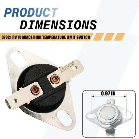 مفتاح حد درجة الحرارة العالية لفرن RV 37021 - متوافق مع سلسلة Dometic Atwood 8900-II/III، 79XX-II HydroFlame in Saudi Arabia