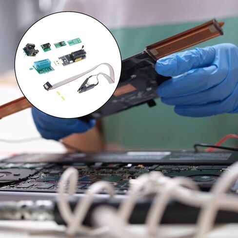 مجموعات مبرمج CH341B USB + SOIC8 SOP8 لاختبار IC وبرمجة الرقائق للمهندسين والمتحمسين in Kuwait