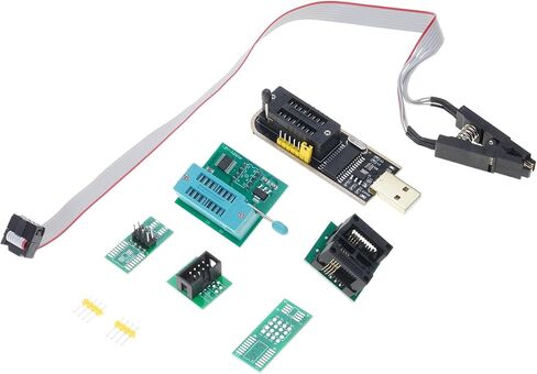 مجموعات مبرمج CH341B USB + SOIC8 SOP8 لاختبار IC وبرمجة الرقائق للمهندسين والمتحمسين in Kuwait