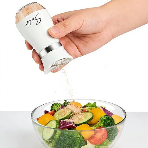 4 oz Salt and Pepper Shakers Set, Glass Shaker Bottom with Stainless Steel Lids, Refillable Spice Jars for Kitchen, Camping, RV, BBQ, Tabletop Use in Saudi Arabia