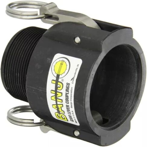2 of 1-1/4" Banjo Poly Cam Lever Female Coupler - 1-1/4" Male NPT USA MADE 150B in Saudi Arabia