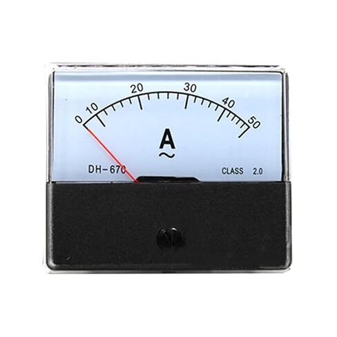 التيار المتناوب 0-30A 1A 2A 3A 5A 10A 20A 50A التناظرية مقياس التيار الكهربائي أمبير الحالي متر DH-670 مقياس 1 قطعة (2A) in Saudi Arabia