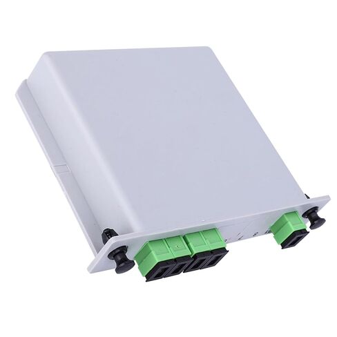 Walfront Optical Splitter SC Single Mode PLC Fiber Optic Module, Strong Signal Transmission, Low Loss Performance, Ideal for Home Wiring and Engineering Projects in Saudi Arabia