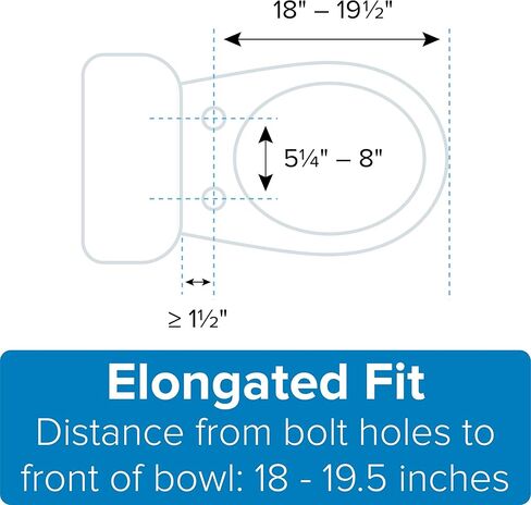 Brondell L60-EB LumaWarm مقعد مرحاض مطول بإضاءة ليلية، بسكويت in Kuwait