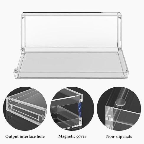 Geekria Synthesizer Clear Acrylic Case Protector, Magnetic Closing Dust Cover, Compatible with Teenage Engineering OP-1 Field/OP-1 / OP-XY Portable Synthesizer (Clear) in Saudi Arabia