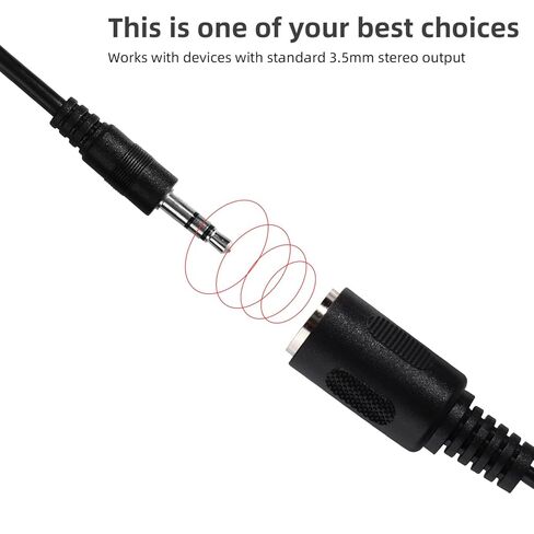 2pcs Type-A MIDI to 3.5mm Adapter, 15cm/6in MIDI Female to TRS 3.5mm Male Breakout Cable Audio Converter for Keyboards Synths & DAWs(Black) in Saudi Arabia