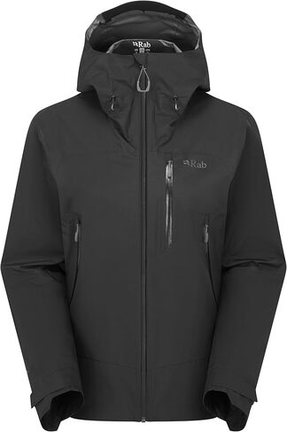 Rab Women's Downpour Mountain Jacket - Lightweight Waterproof Hooded Coat for Hiking, Trekking, & Climbing in Saudi Arabia