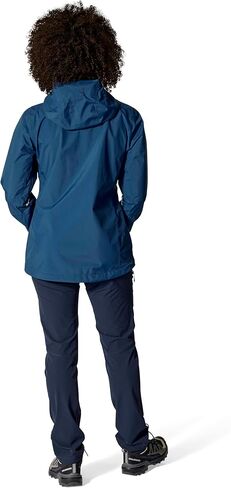 Rab Women's Downpour Mountain Jacket - Lightweight Waterproof Hooded Coat for Hiking, Trekking, & Climbing in Saudi Arabia