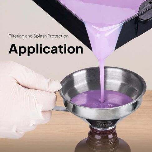 ELEGOO 3D Stainless Steel Funnel, Metal Funnel with Filter and Brush, Used for Filtering and Splash Prevention of 3D Printer Resin in Saudi Arabia